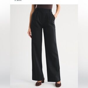 Abercrombie & Fitch Black Wide-Leg Pants